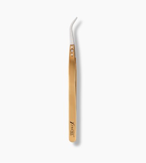 Eyelash Extensions Ceramic Angled Tweezer Thumbnail 1